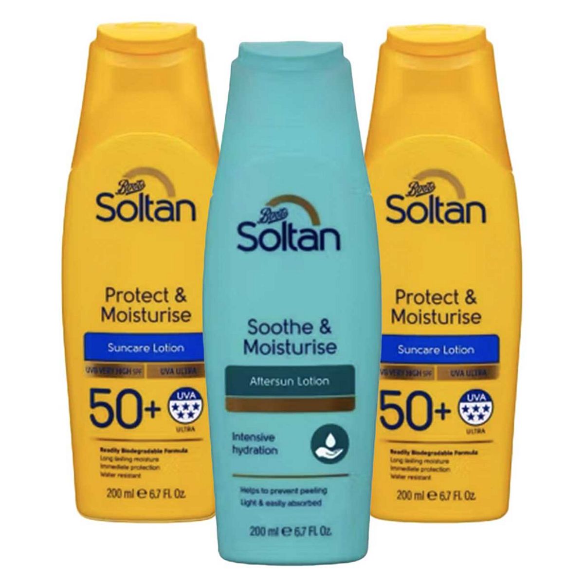 Soltan Spf50 Protect & Moisturise Lotion Aftersun Bundle