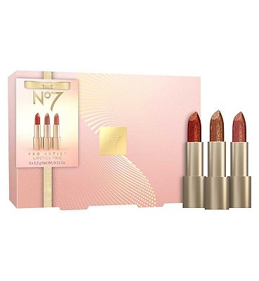 Click to view product details and reviews for No7 Pro Artist Lipstick Trio.