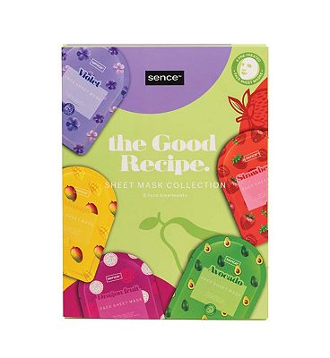 Sence Collection Set 5pcs Facial Sheet Mask 20ml Book The Good Recipe