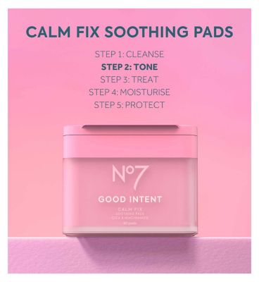No7 Good Intent Calm Fix Soothing Pads 80 Pads (6)