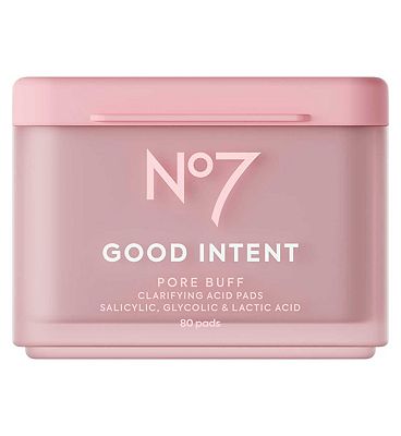 No7 Good Intent Pore Buff Clarifying Acid Pads 80 Pads