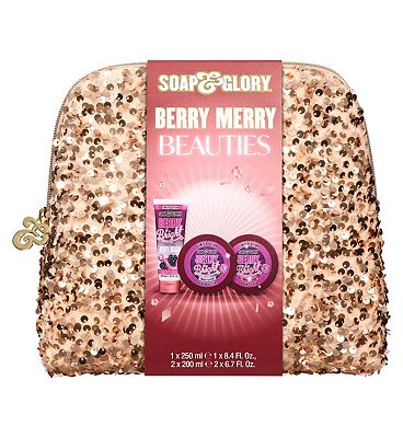 Soap & Glory Berry Merry Beauties 3 Piece Full Size Gift Set