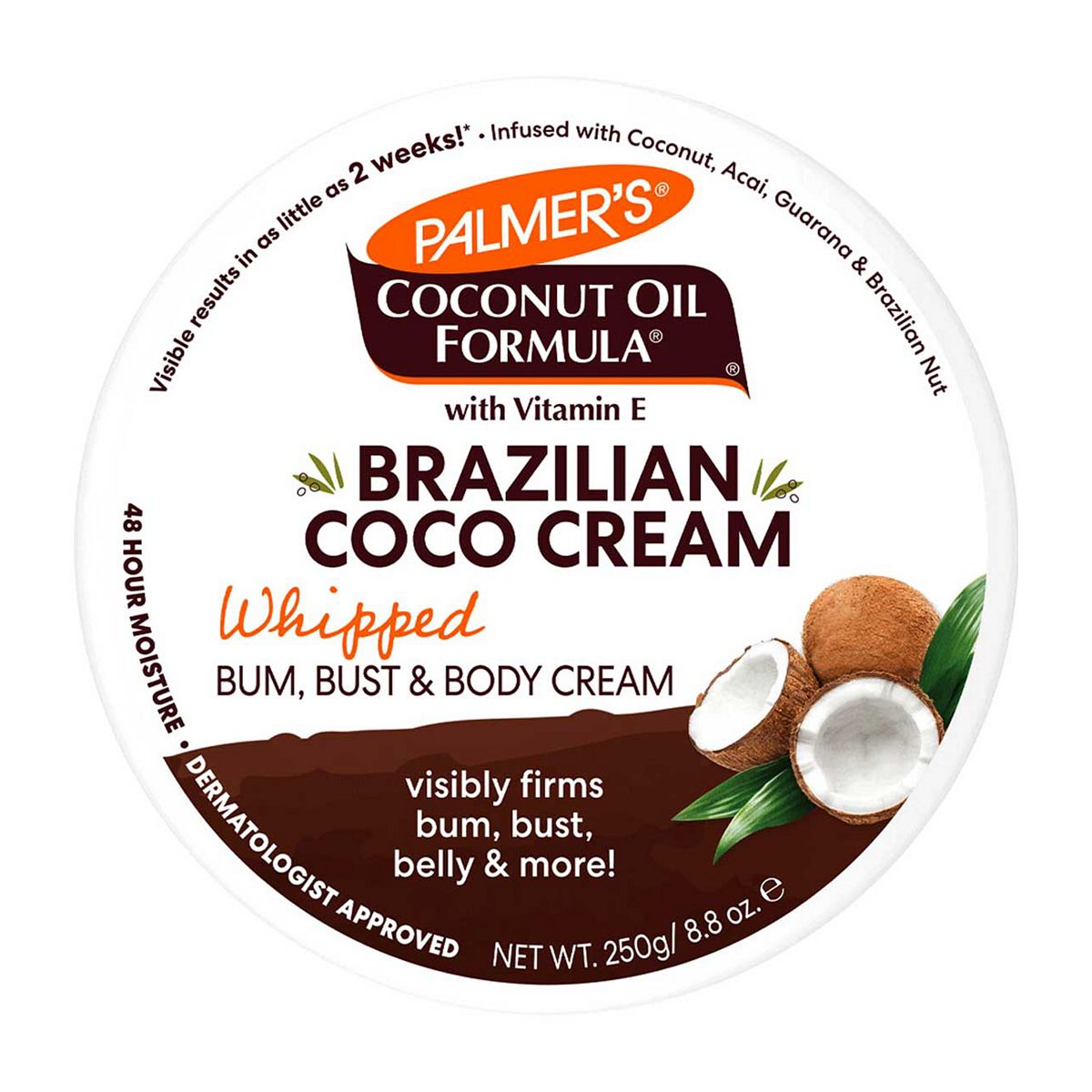 Palmer's Brazilian Coco Bum, Bust & Body Cream 250g