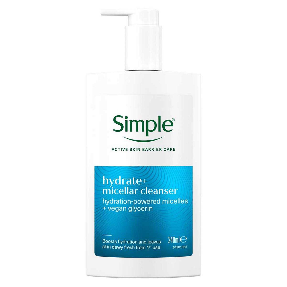 Simple Hydrate+ Micellar Gel Cleanser 240ml