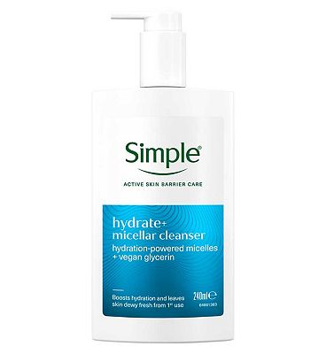 Simple Hydrate+ Micellar Gel Cleanser 240ml