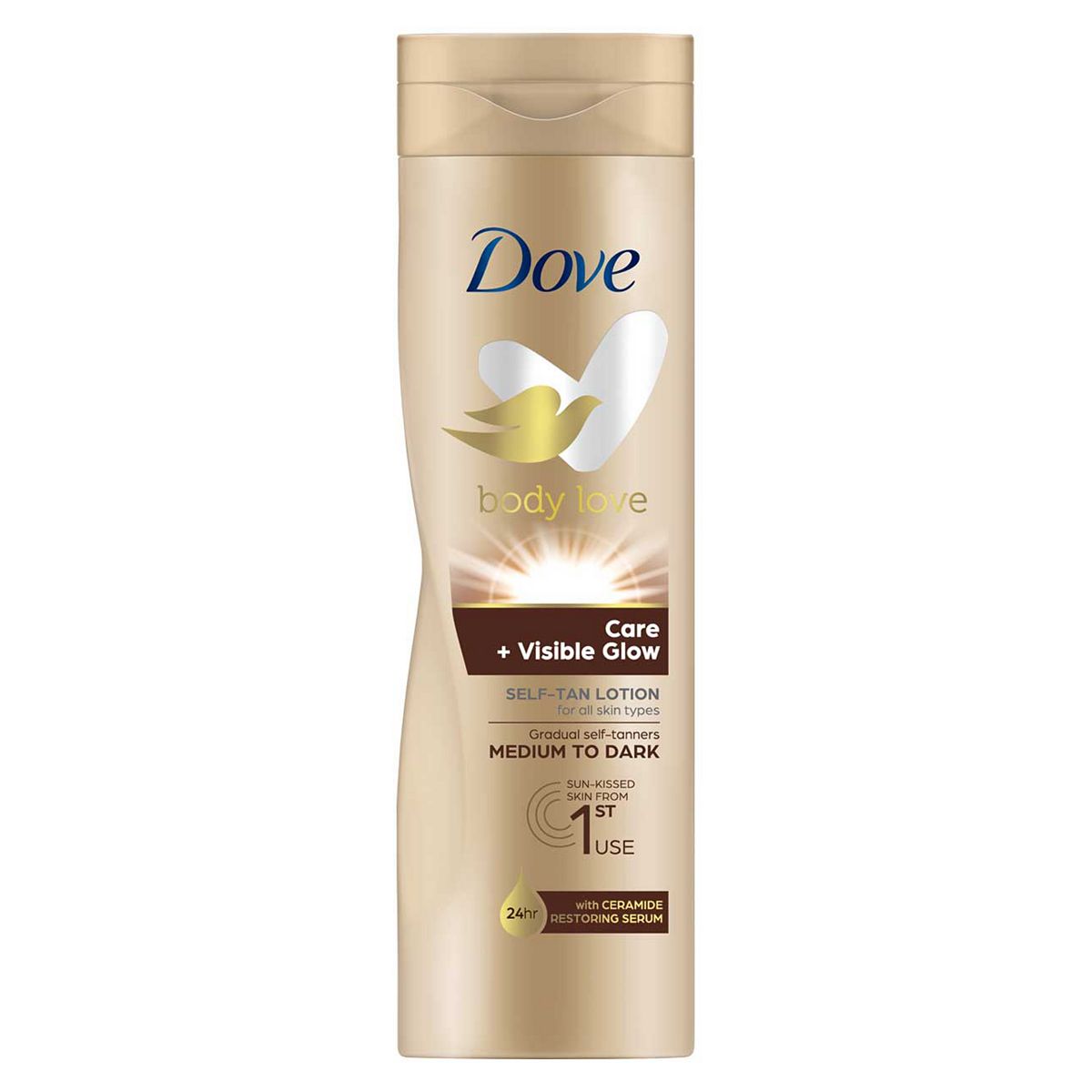 Dove Lotion Visible Glow Dark250 ml, 250ml