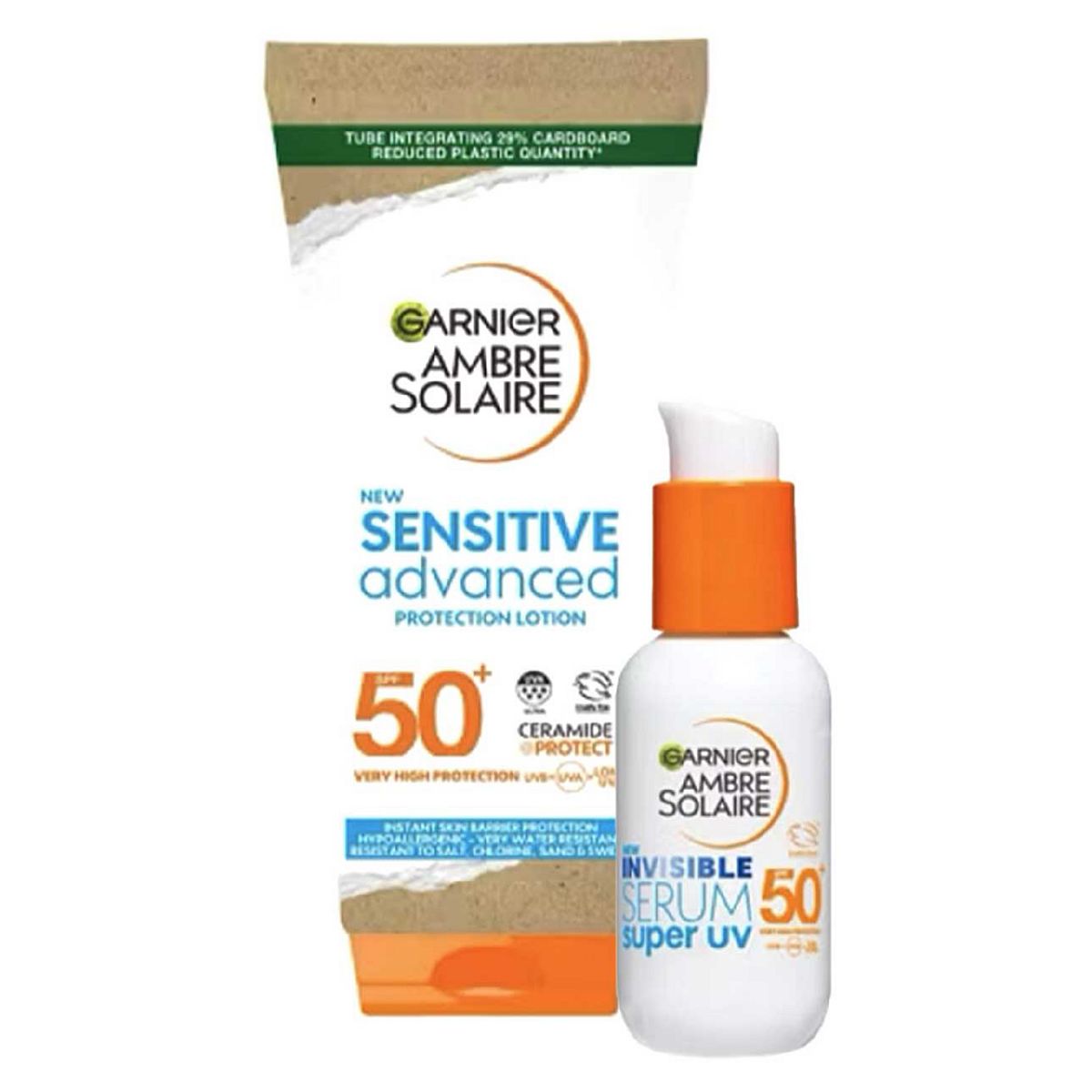 Ambre Solaire Garnier Spf50 Ceramide Protect Face & Body Bundle