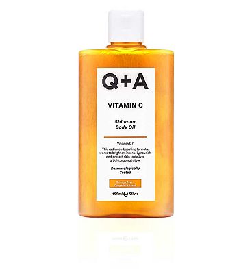 Q+A Vitamin C Shimmer Body Oil 150ml