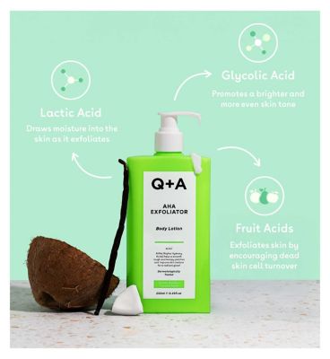 Q+A AHA Exfoliator Body Lotion 250ml (5)