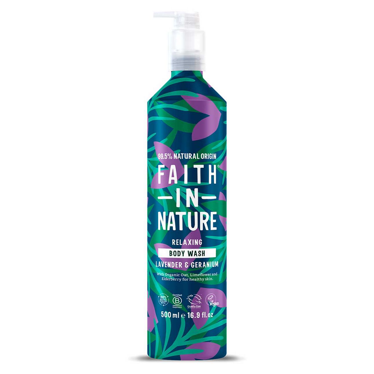 Faith In Nature Body Wash Lavender And Geranium 500ml