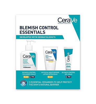 CeraVe Blemish Control Essentials Set with Salicylic Acid for Blemish-Prone Skin