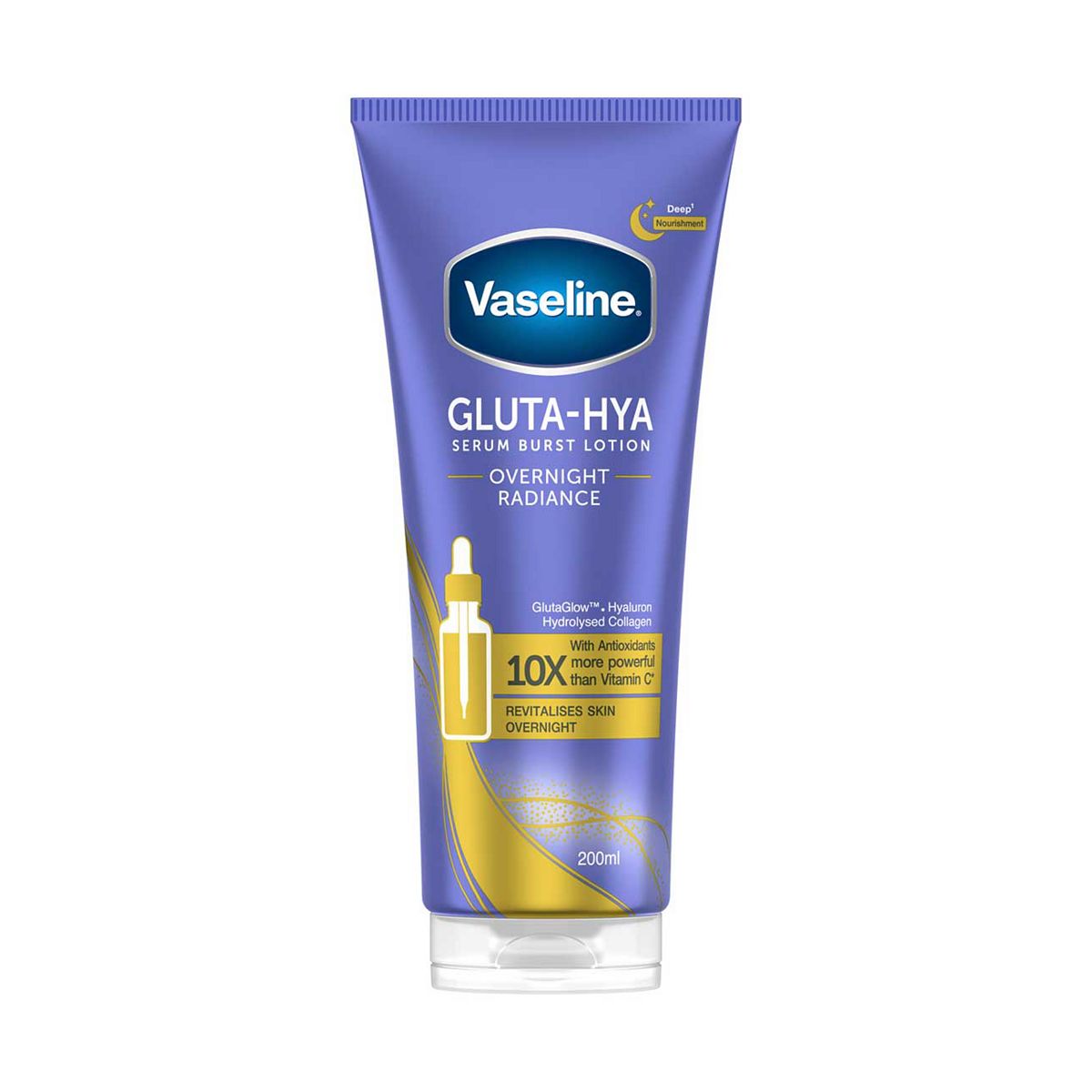 Vaseline Gluta-Hya Overnight Radiance Serum Burst Lotion200 ml, 200ml
