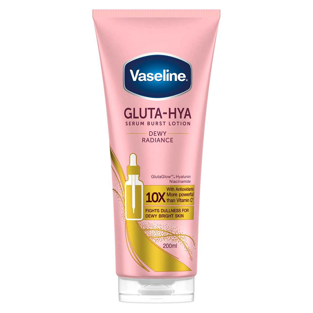 Vaseline Gluta-Hya Dewy Radiance Serum Burst Lotion 200 Ml