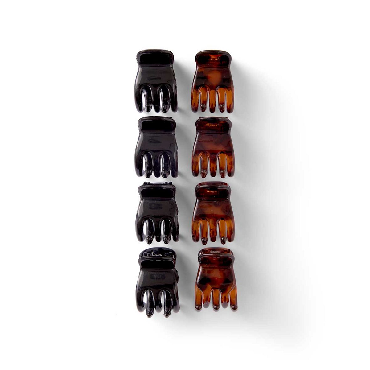   Mixed Black Tortoise Jaw Clips Small 8S