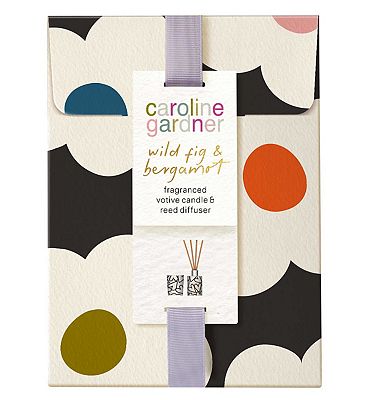 Caroline Gardner Wild Fig & Bergamot Fragranced Votive Candle & Reed Diffuser Set