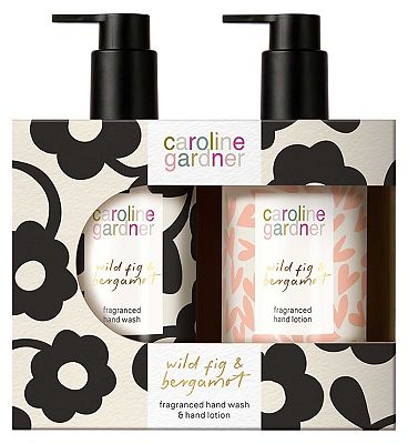 Caroline Gardner Wild Fig & Bergamot Fragranced Hand Wash & Hand Lotion Set