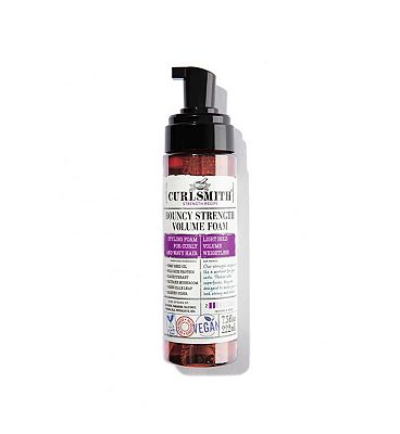 Click to view product details and reviews for Curlsmith Bouncy Strength Volume Foam 222ml.