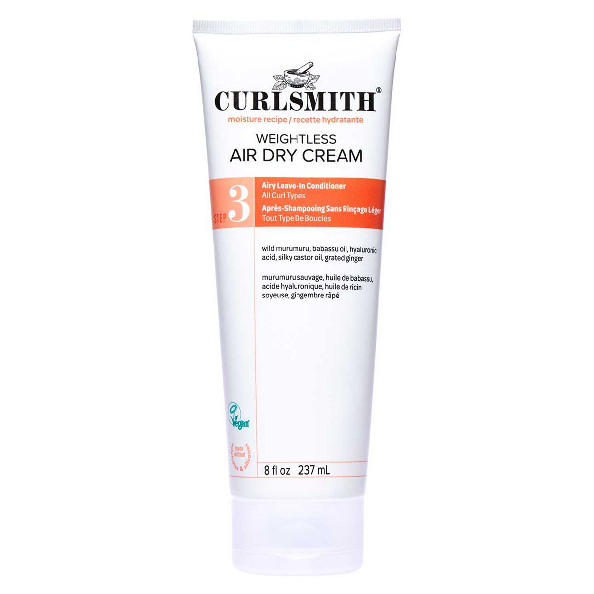 Curlsmith Weightless Air Dry Cream - Curl Cream, Hydrating And Detangling, For All Types (237 Ml), 237ml