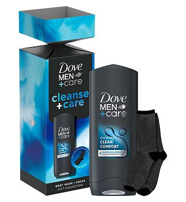 Dove Men+Care Cleanse+Care Body Wash & Socks Gift Set