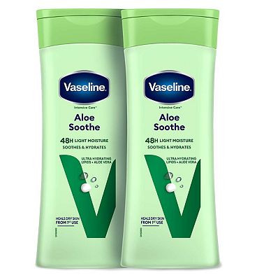 Vaseline Aloe Body Lotion 400ml x2