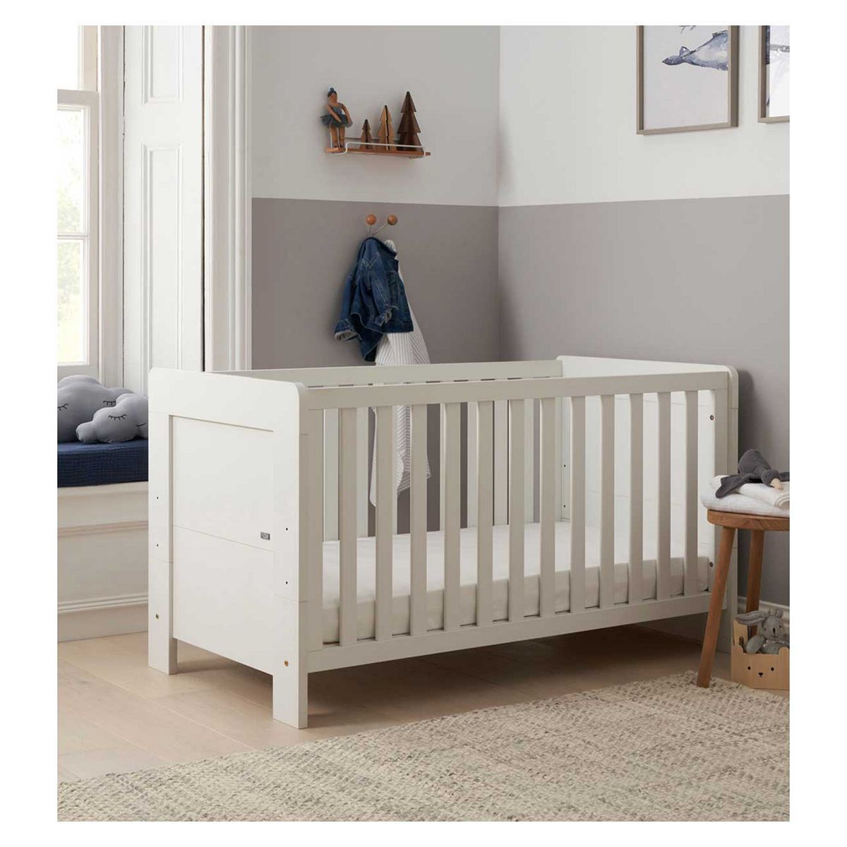 Tutti Bambini Alba Cot Bed Essentials - White