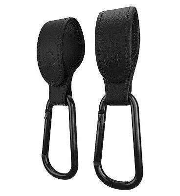 Tutti Bambini Baby Uma Vegan Leather Pram Clips Black