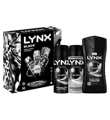 Lynx Black Trio Gift Set for Him