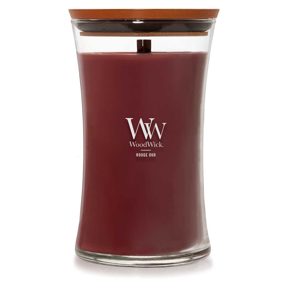 Woodwick Large Hourglass Candle Rouge Oud 609g