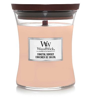 Click to view product details and reviews for Woodwick Medium Hourglass Candle Coastal Sunset 275g.