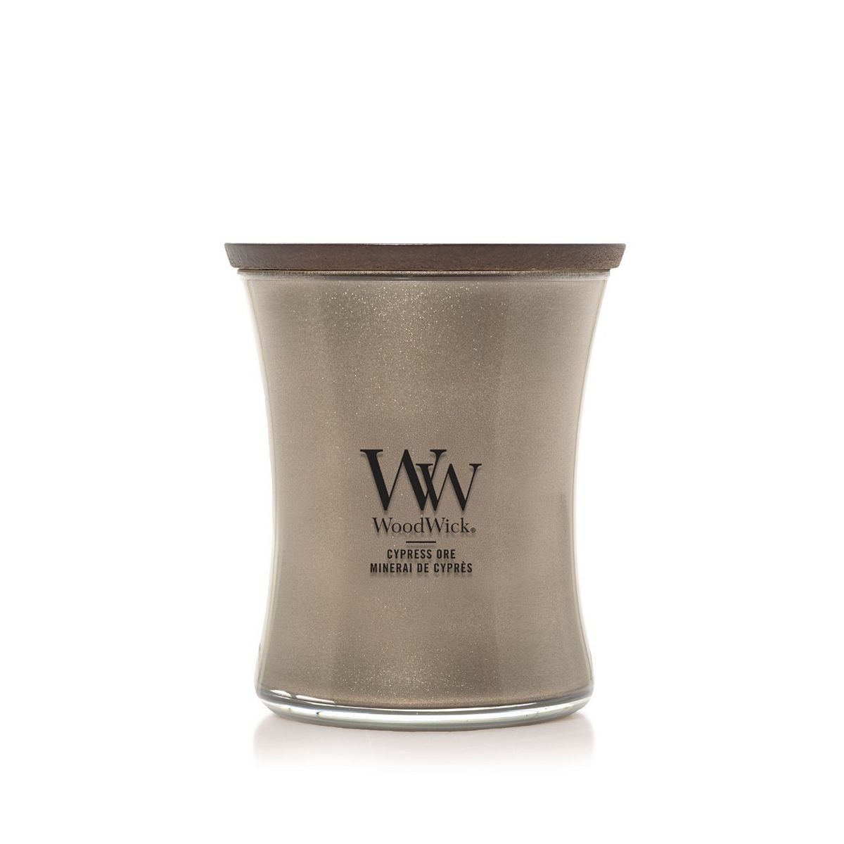 Woodwick Renew Medium Hourglass Candle Lavender And Cypress 275g
