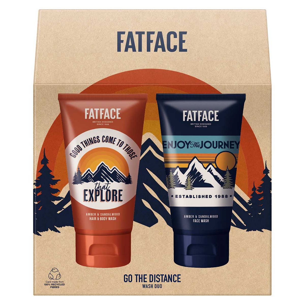 Fat Face Fatface Go The Distance Wash Duo, 150Ml