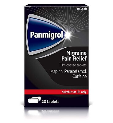 Click to view product details and reviews for Panmigrol Migraine Pain Relief 250mg 250mg 65mg Film Coated Tablets 20 Tablets.