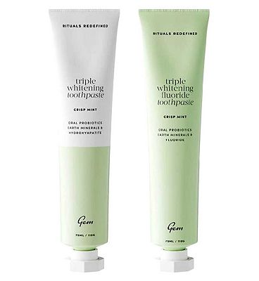GEM Triple Whitening Toothpaste Bundle
