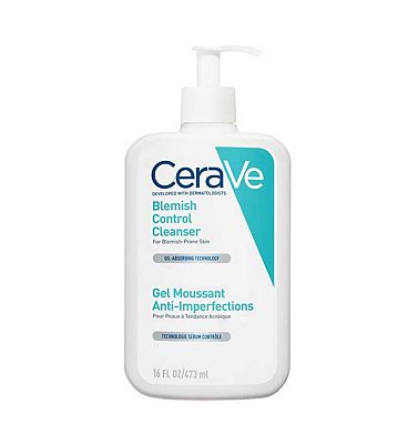 CeraVe Blemish Control Face Cleanser with 2% Salicylic Acid & Niacinamide for Blemish-Prone Skin 473