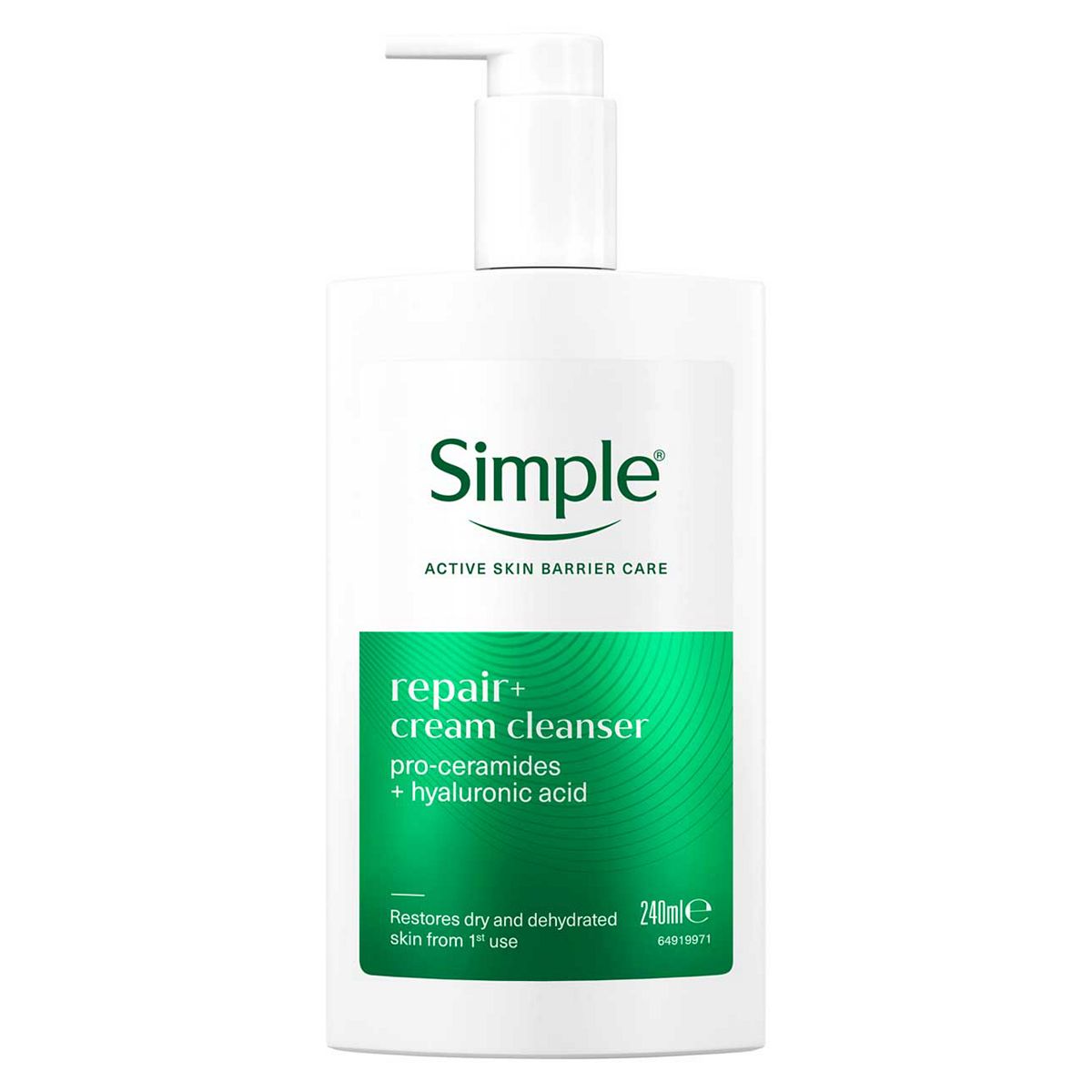 Simple Repair+ Cream Cleanser 240ml