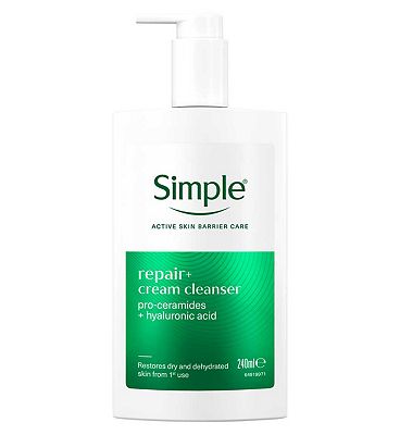 Simple repair+ cream cleanser 240ml