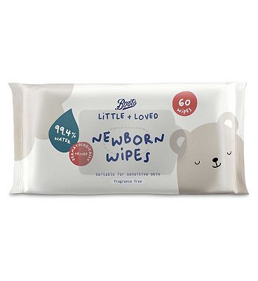 Boots Baby Little + Loved Baby Wipes Fragranced 60 wipes