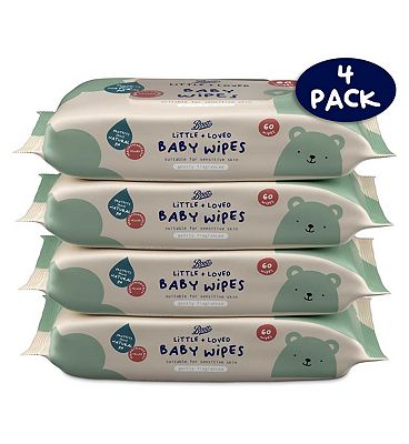 Boots Baby Little + Loved Baby Wipes Fragranced 60 wipes (2)