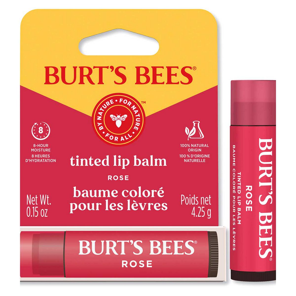 Burt's Bees Tinted Lip Balm Rose 4.25g