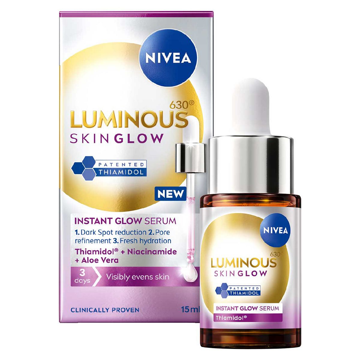 Nivea Luminous630 Even Glow Face Serum With Thiamidol 15ml