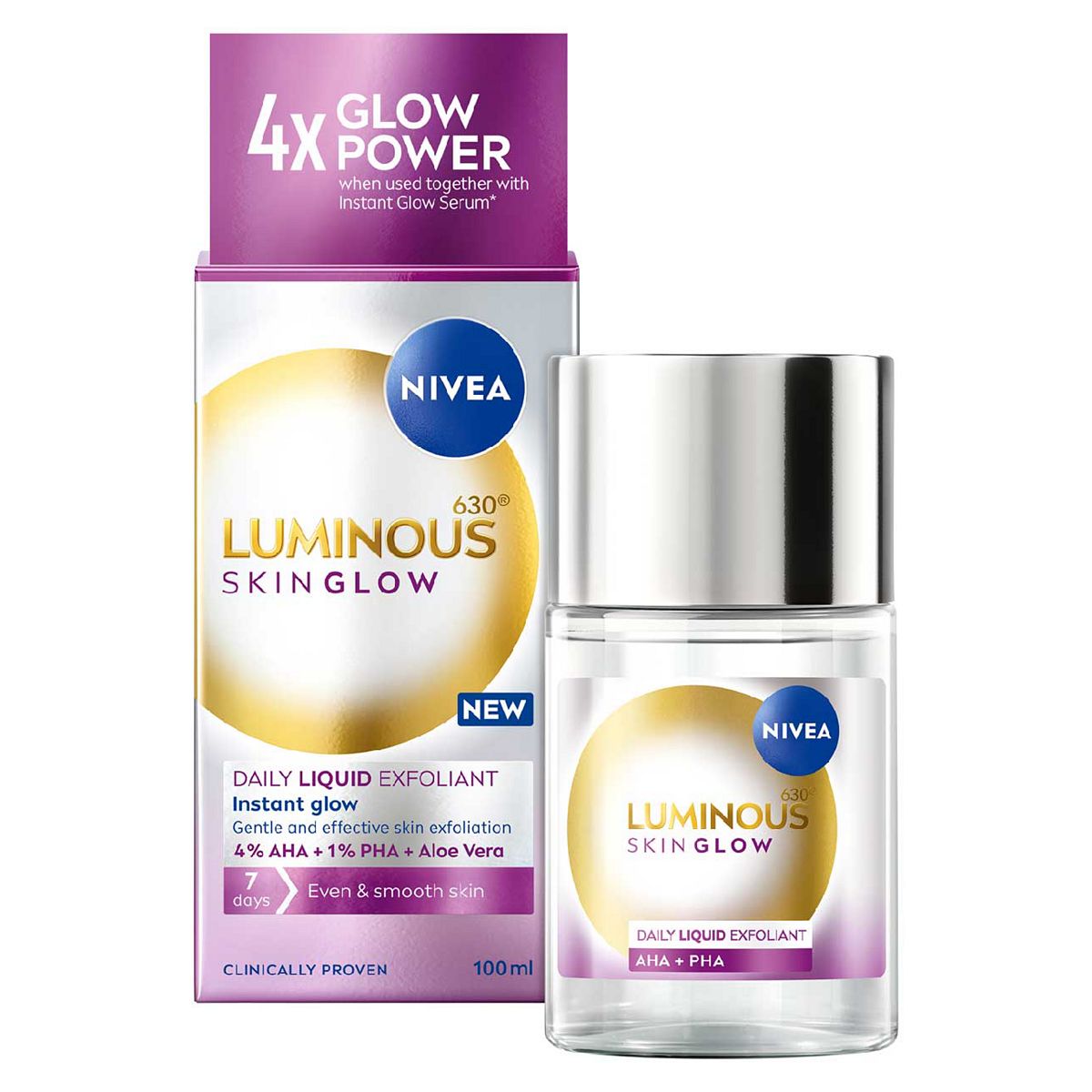 Nivea Luminous 630 Even Glow Liquid Exfoliant 100ml