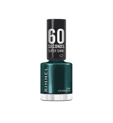Rimmel 60 Seconds Super Shine Nail Polish 105 Evergreen