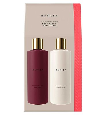 Radley Pink Pepper & Cassis Body Wash & Body Lotion