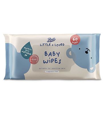 Boots Little And Loved Baby XL Fragrance Free Wipes 40 wipes