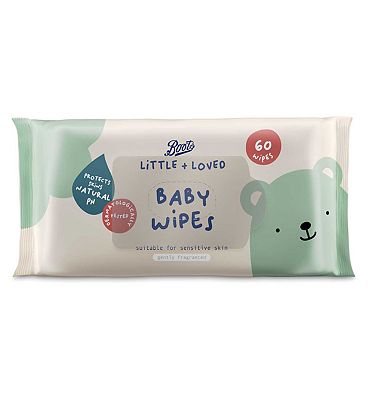 Boots Baby Little + Loved Baby Wipes Fragranced 60 wipes (4)