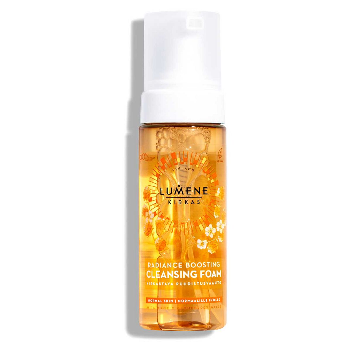 Lumene Kirkas Radiance Boosting Cleansing Foam With Nordic Cloudberry 150ml