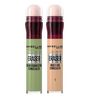 Maybelline Instant Colour Correcting Concealer Duo Bundle - Ivory & Green
