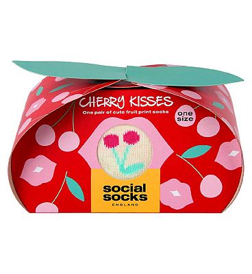Social Socks Cherry Kisses Socks x 1 Pair