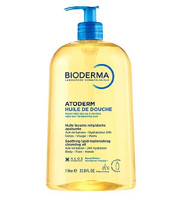 Bioderma Atoderm Shower Oil Body Wash for Very Dry Skin Prone to Eczema 1L