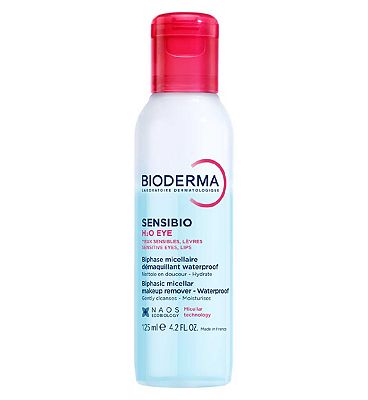 Bioderma Sensibio H2O Micellar Water Eye Waterproof Makeup Remover for Sensitive Eyes and Lips 125ML